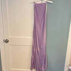 Semi formal lavender dress low back